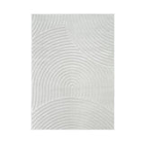 Malmo Curves White In-Outdoor Rug