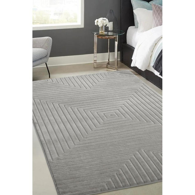 Malmo Squares Grey In-Outdoor Rug