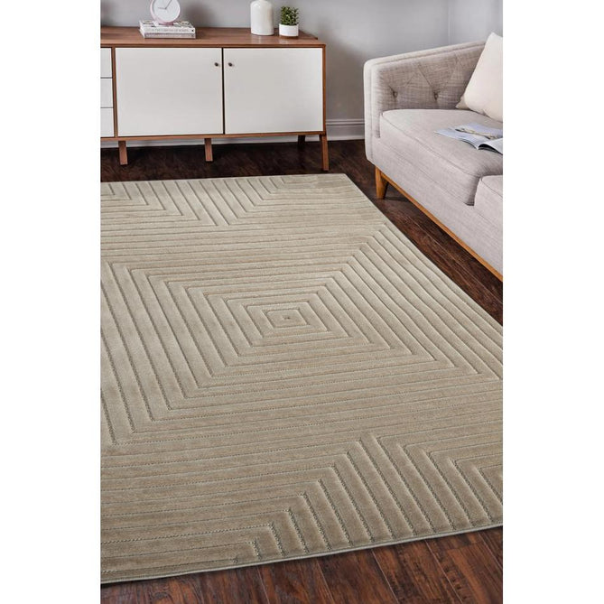 Malmo Squares Natural In-Outdoor Rug