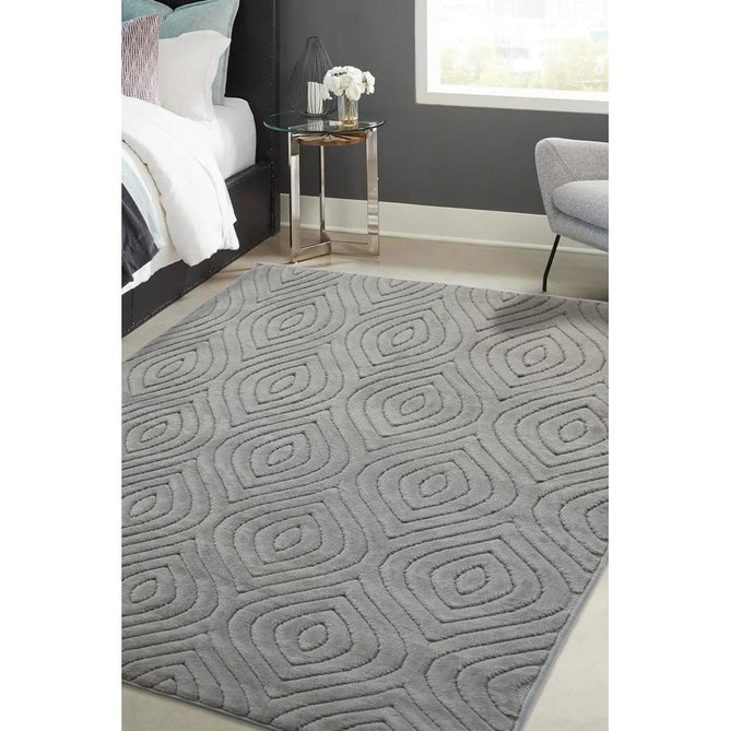 Malmo Tear Drop Grey In-Outdoor Rug