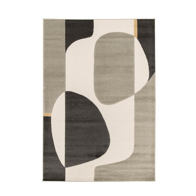 Milan Bold Abstract Grey Rug