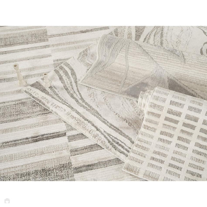 Mabel Grid MBL03 Stone Rug-Desire Rugs-Rug Love - The Most Loved Rug Store