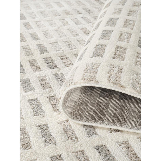 Mabel Grid MBL03 Stone Rug-Desire Rugs-Rug Love - The Most Loved Rug Store
