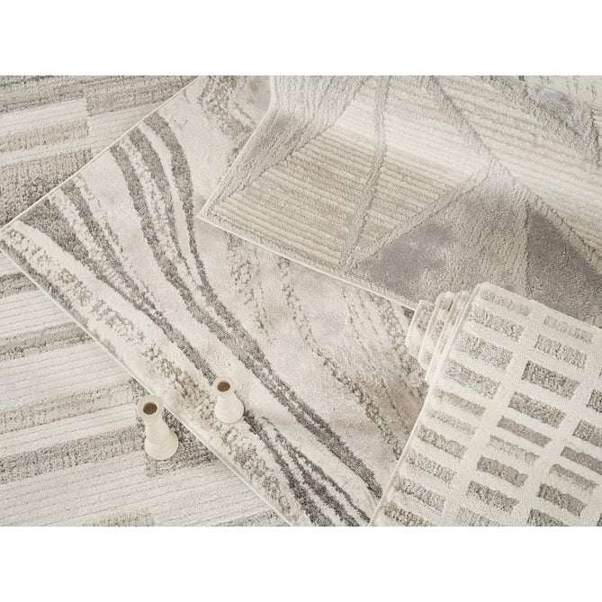 Mabel Grid MBL03 Stone Rug-Desire Rugs-Rug Love - The Most Loved Rug Store