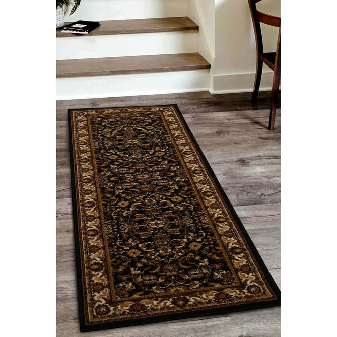 Maestro Beluchi Black Round Rug-Melrose-Rug Love - The Most Loved Rug Store
