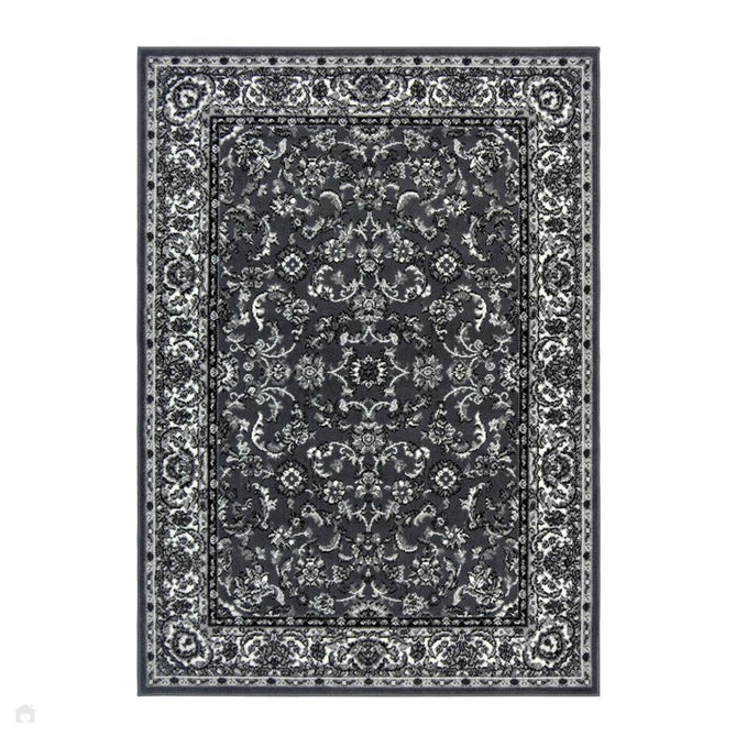 Maestro Beluchi Dark Grey Round Rug-Melrose-Rug Love - The Most Loved Rug Store