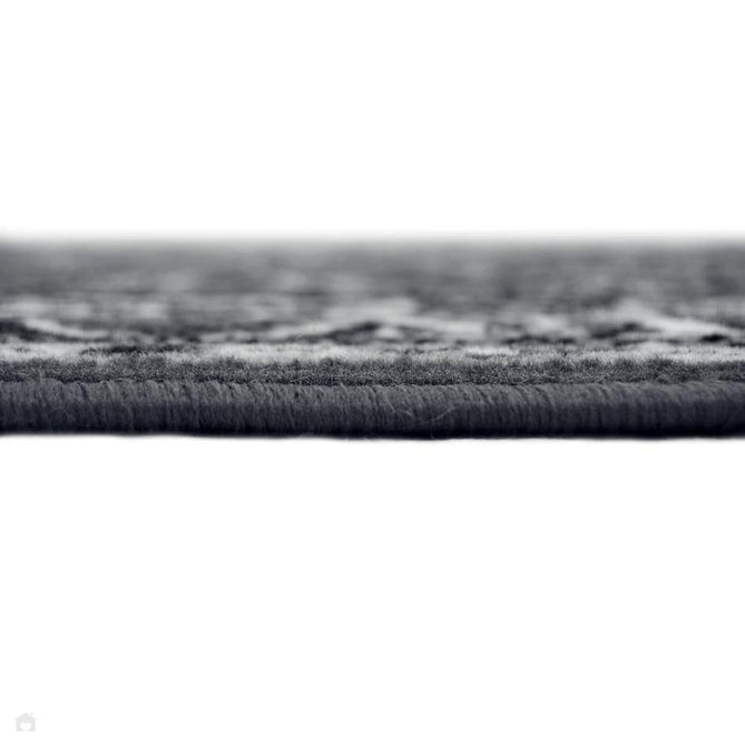Maestro Beluchi Dark Grey Round Rug-Melrose-Rug Love - The Most Loved Rug Store