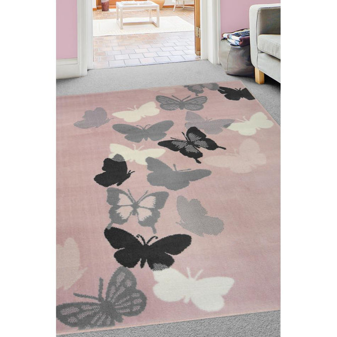 Maestro Butterfly Blush/Grey Rug-Melrose-Rug Love - The Most Loved Rug Store