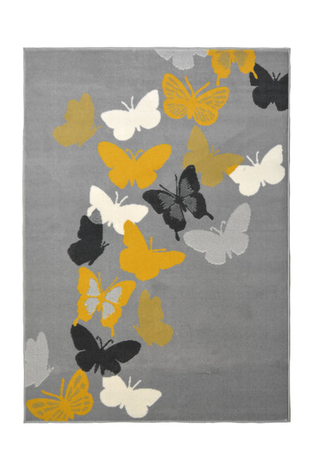 Maestro Butterfly Grey/Ochre Rug-Melrose-Rug Love - The Most Loved Rug Store