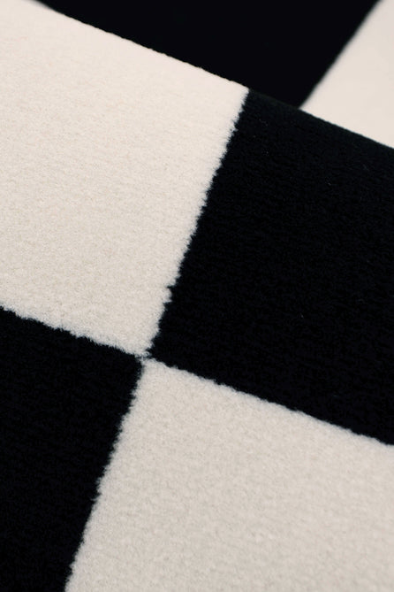 Maestro Chequers Black Rug-Melrose-Rug Love - The Most Loved Rug Store