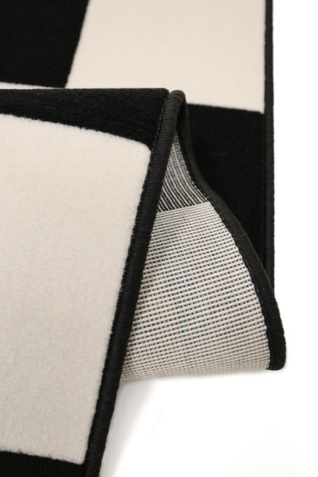 Maestro Chequers Black Rug-Melrose-Rug Love - The Most Loved Rug Store