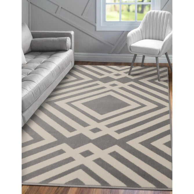 Maestro Diamond Grey Rug-Melrose-Rug Love - The Most Loved Rug Store