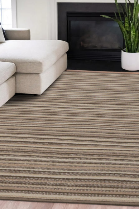 Maestro Fine Stripe Natural Rug-Melrose-Rug Love - The Most Loved Rug Store