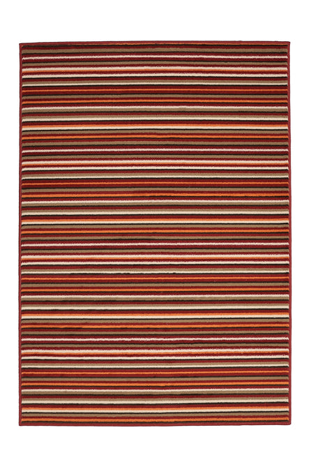 Maestro Fine Stripe Red Rug-Melrose-Rug Love - The Most Loved Rug Store