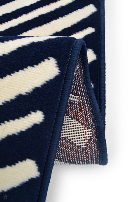 Maestro Herringbone Navy Runner-Melrose-Rug Love - The Most Loved Rug Store