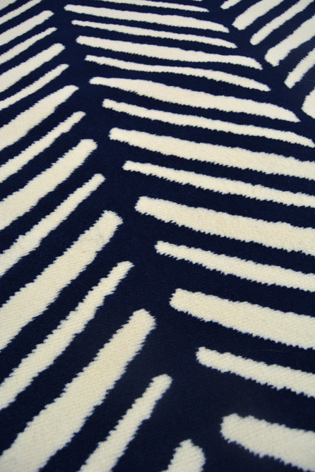 Maestro Herringbone Navy Runner-Melrose-Rug Love - The Most Loved Rug Store