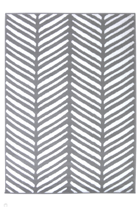 Maestro Herringbone Silver Runner-Melrose-Rug Love - The Most Loved Rug Store
