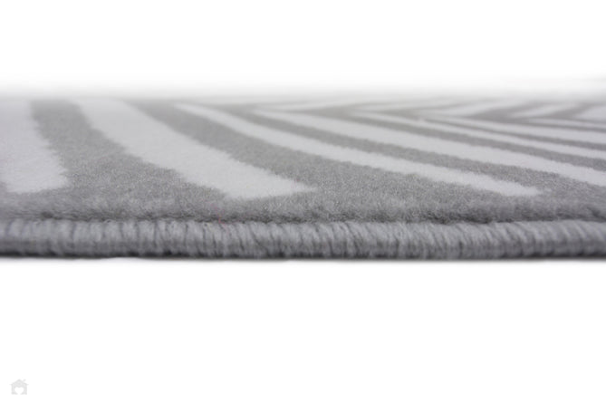 Maestro Herringbone Silver Runner-Melrose-Rug Love - The Most Loved Rug Store