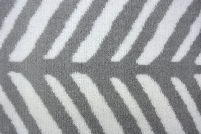 Maestro Herringbone Silver Runner-Melrose-Rug Love - The Most Loved Rug Store