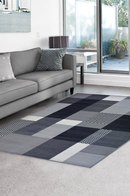 Maestro Montreal Grey Runner-Melrose-Rug Love - The Most Loved Rug Store