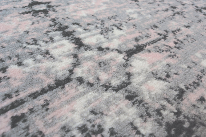 Maestro New Trad Grey/Pink Round Rug-Melrose-Rug Love - The Most Loved Rug Store