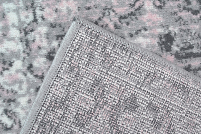 Maestro New Trad Grey/Pink Round Rug-Melrose-Rug Love - The Most Loved Rug Store