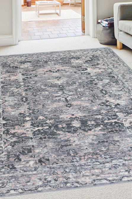 Maestro New Trad Grey/Pink Rug-Melrose-Rug Love - The Most Loved Rug Store