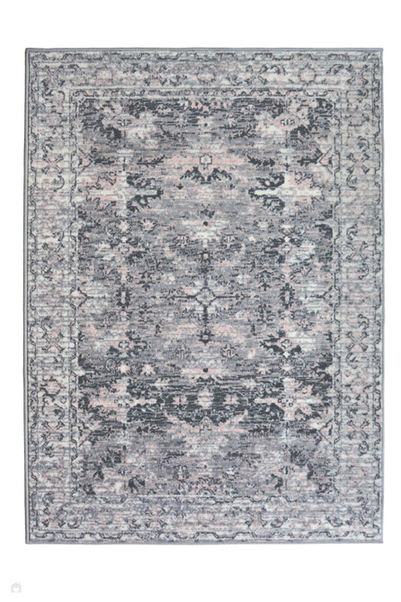 Maestro New Trad Grey/Pink Rug-Melrose-Rug Love - The Most Loved Rug Store
