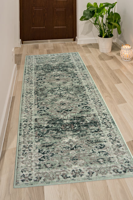 Maestro New Trad Sage Round Rug-Melrose-Rug Love - The Most Loved Rug Store