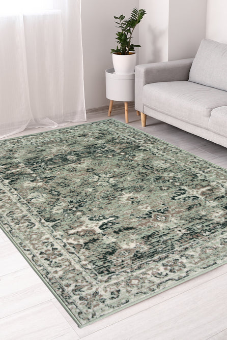 Maestro New Trad Sage Round Rug-Melrose-Rug Love - The Most Loved Rug Store