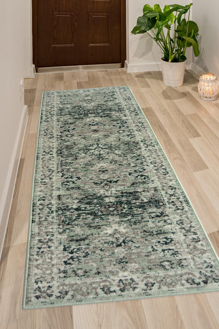 Maestro New Trad Sage Runner-Melrose-Rug Love - The Most Loved Rug Store