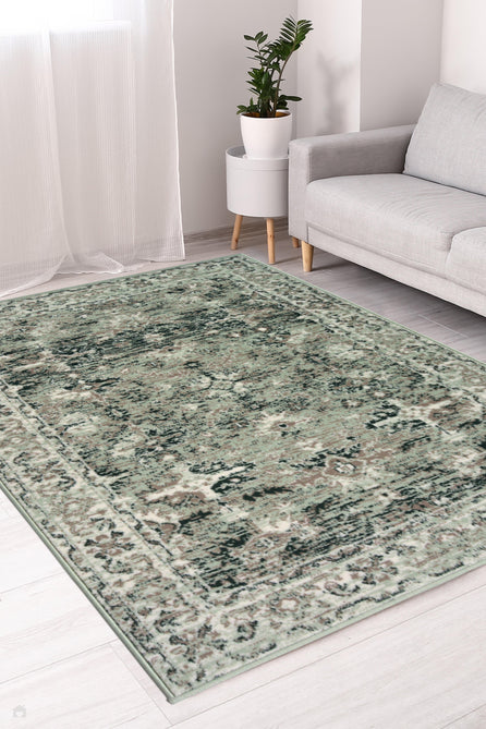 Maestro New Trad Sage Runner-Melrose-Rug Love - The Most Loved Rug Store