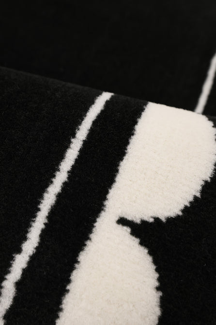 Maestro Scallop Black Rug-Melrose-Rug Love - The Most Loved Rug Store