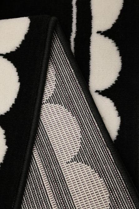 Maestro Scallop Black Rug-Melrose-Rug Love - The Most Loved Rug Store