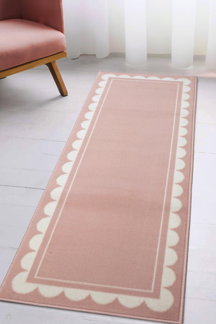 Maestro Scallop Blush Runner-Melrose-Rug Love - The Most Loved Rug Store