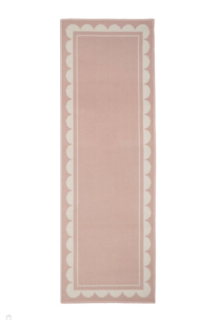 Maestro Scallop Blush Runner-Melrose-Rug Love - The Most Loved Rug Store
