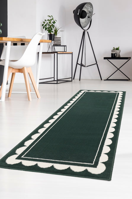 Maestro Scallop Green Rug-Melrose-Rug Love - The Most Loved Rug Store