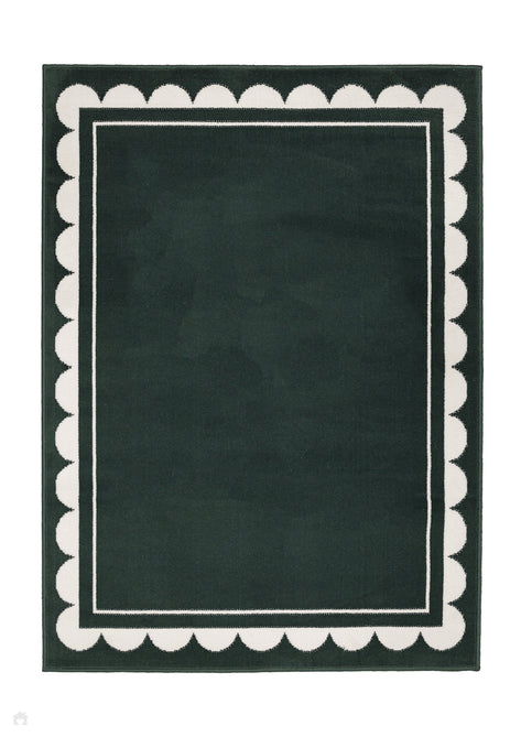Maestro Scallop Green Runner-Melrose-Rug Love - The Most Loved Rug Store