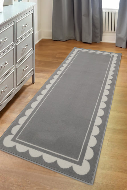 Maestro Scallop Grey Rug-Melrose-Rug Love - The Most Loved Rug Store