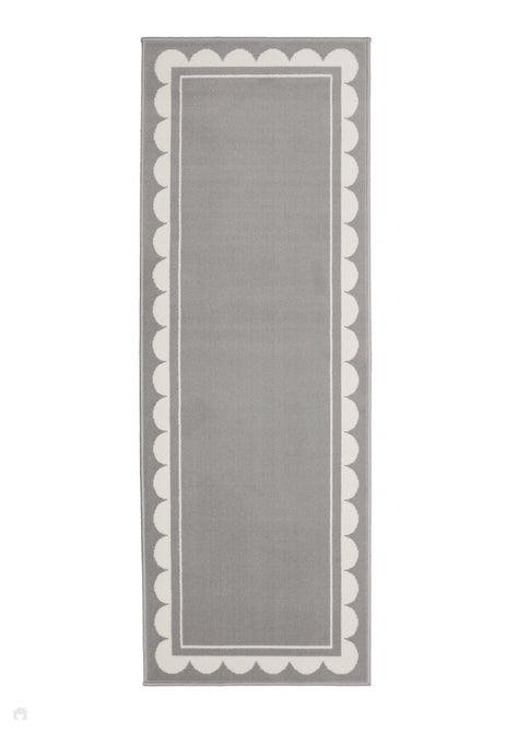 Maestro Scallop Grey Runner-Melrose-Rug Love - The Most Loved Rug Store