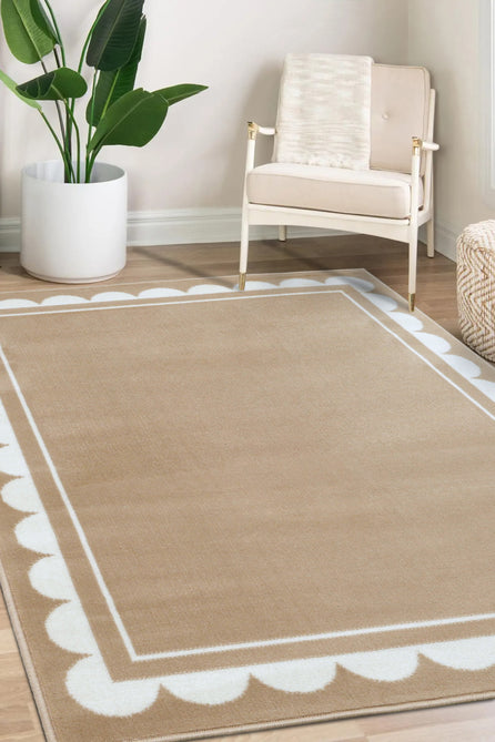Maestro Scallop Natural Rug-Melrose-Rug Love - The Most Loved Rug Store