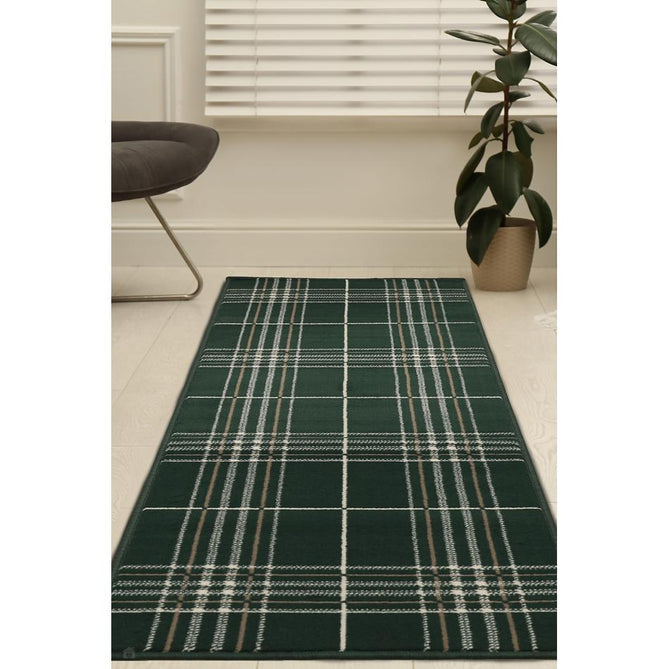 Maestro Tartan Green Rug-Melrose-Rug Love - The Most Loved Rug Store