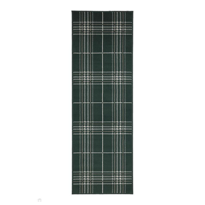Maestro Tartan Green Rug-Melrose-Rug Love - The Most Loved Rug Store