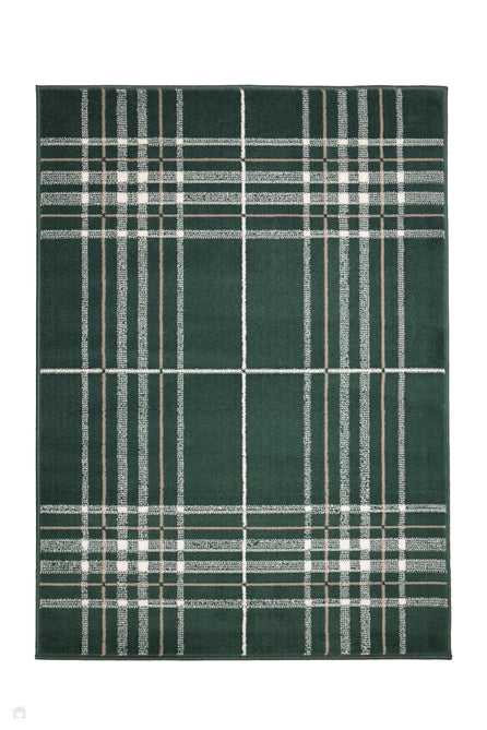 Maestro Tartan Green Runner-Melrose-Rug Love - The Most Loved Rug Store