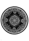 Maestro Tradition Black/Grey Round Rug