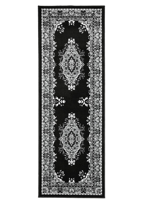Maestro Tradition Black/Grey Rug-Melrose-Rug Love - The Most Loved Rug Store