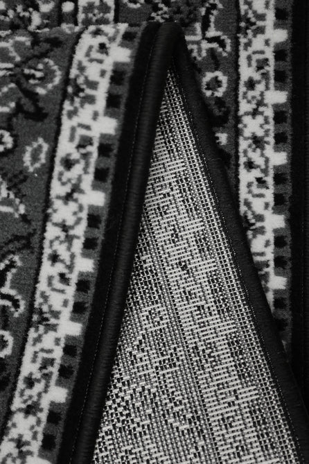 Maestro Tradition Black/Grey Runner-Melrose-Rug Love - The Most Loved Rug Store