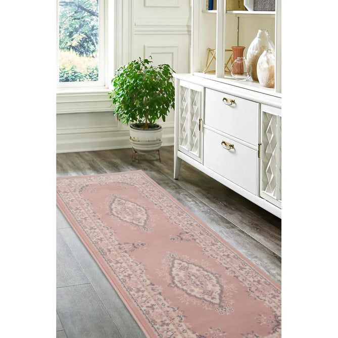 Maestro Tradition Blush Round Rug-Melrose-Rug Love - The Most Loved Rug Store