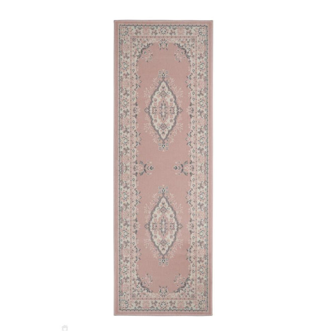 Maestro Tradition Blush Round Rug-Melrose-Rug Love - The Most Loved Rug Store