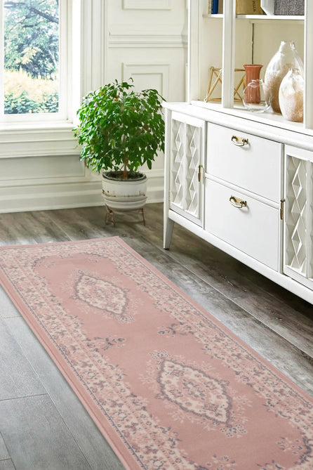 Maestro Tradition Blush Runner-Melrose-Rug Love - The Most Loved Rug Store